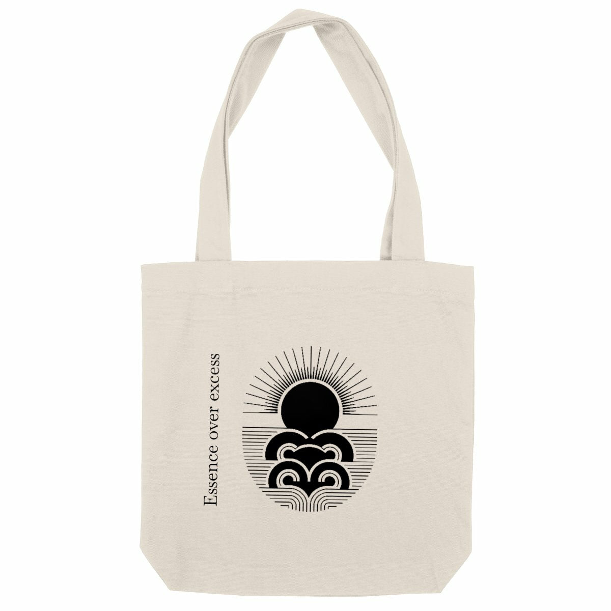 Quiet Geometry Tote - front_natural